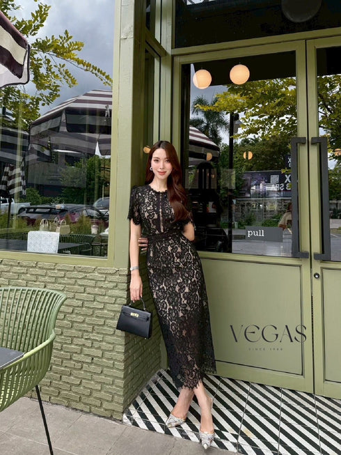 Classy Ladies Elegant Lacey Dress